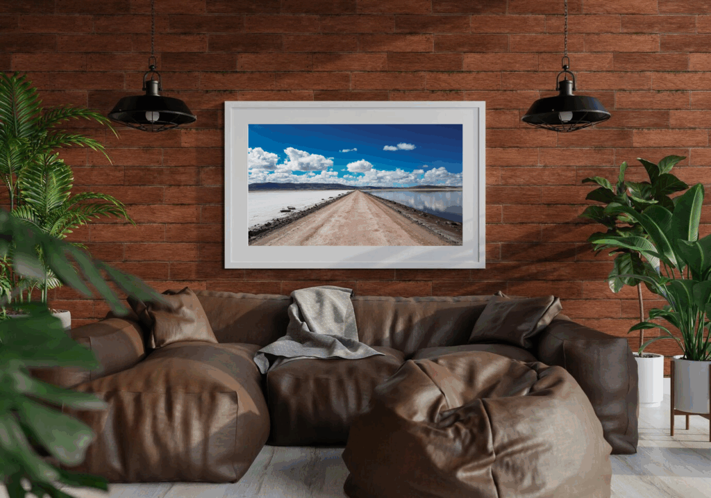 Estrada dupla na Bolívia - Quadro Fotografia decoração