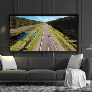 Estrada desértica de eucaliptos no Rio Grande do Sul - Quadro Fotografia decoração