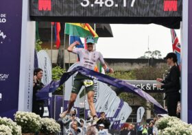 Fernando Toldi e Rachel Olson vencem o Nubank Ultravioleta IRONMAN 70.3 São Paulo